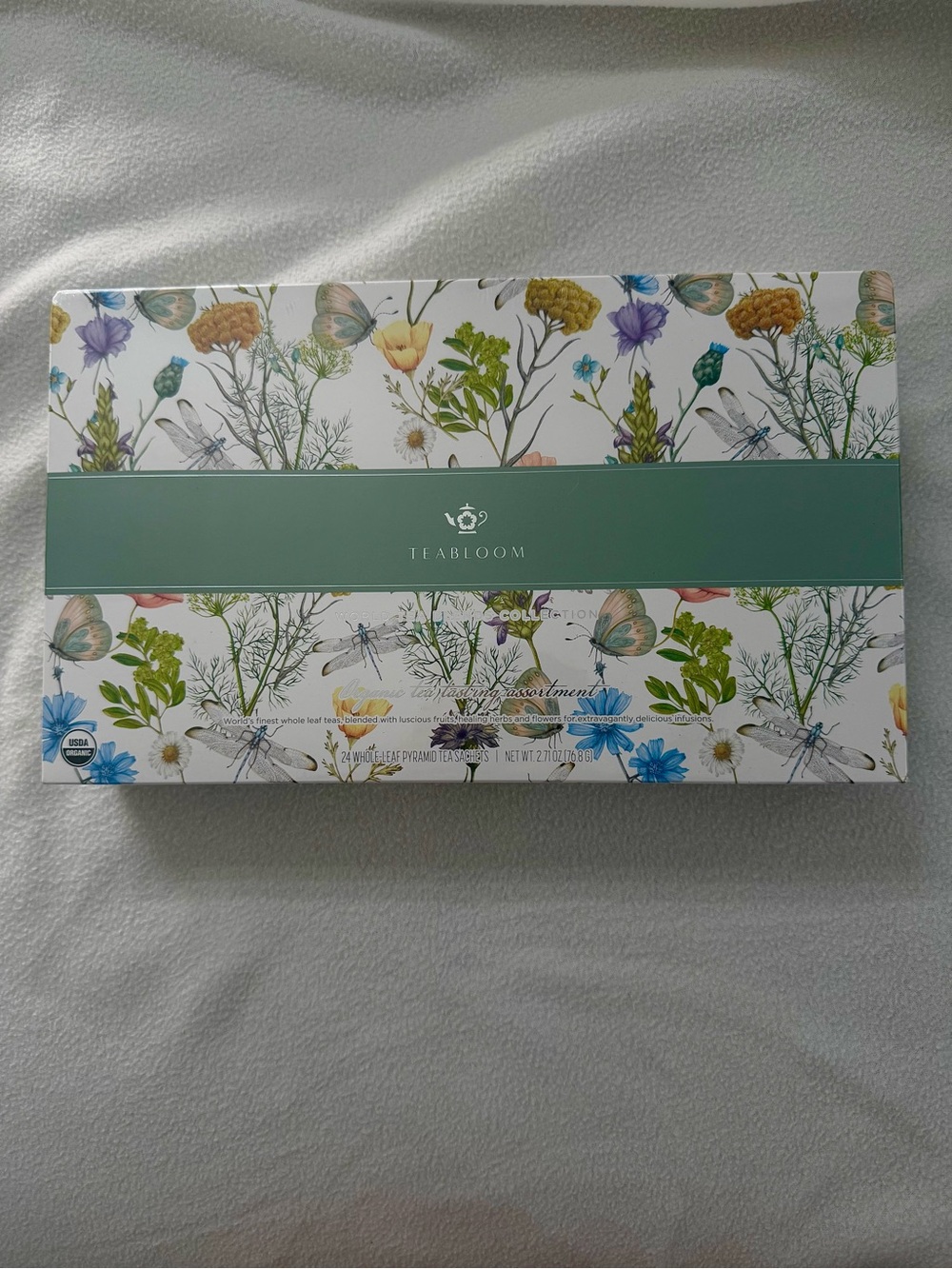 Teabloom Floral Tea Assortment - Green, White, Blue, Yellow